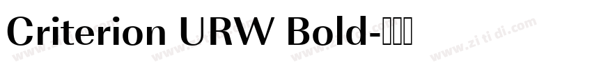 Criterion URW Bold字体转换